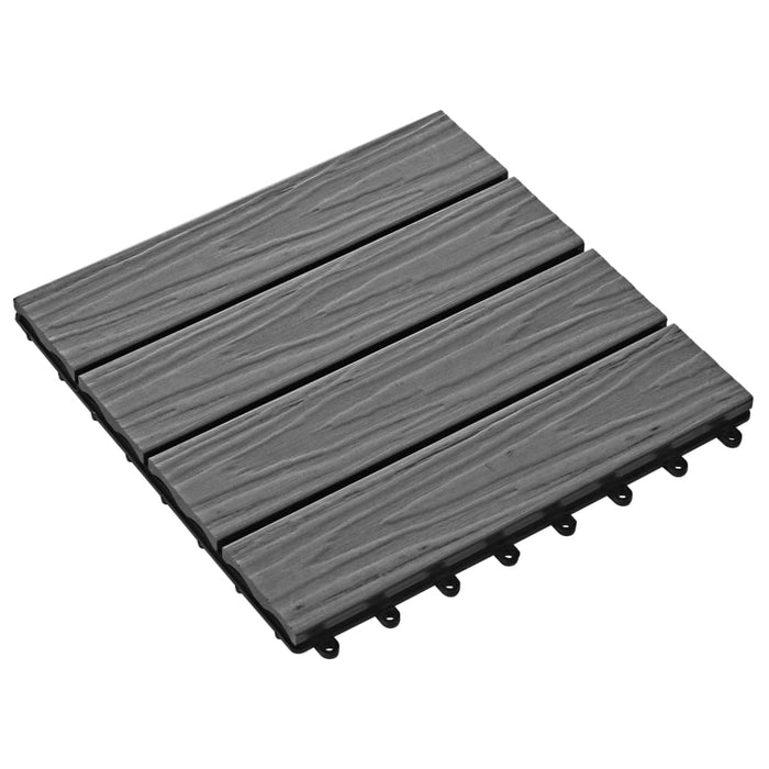 Piastrella Decking in WPC 11 pz 30x30 cm 1 sqm Grigio cod mxl 50292