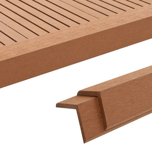 Profili Angolari per Decking in WPC  5pz 170cm Marrone Chiaro cod mxl 51108