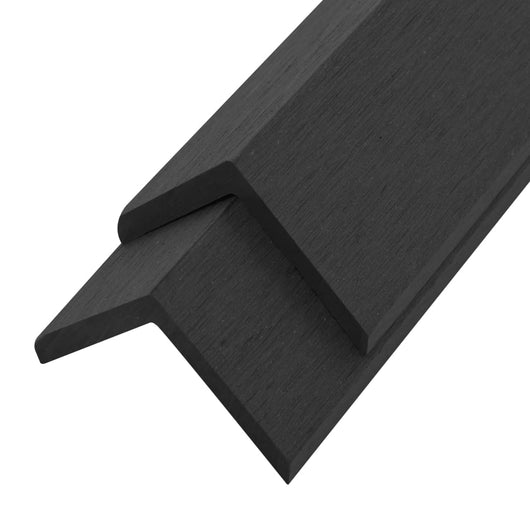 Profili Angolari per Decking in WPC  5 pz 170 cm Nero cod mxl 51460