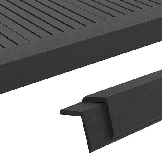 Profili Angolari per Decking in WPC  5 pz 170 cm Nero cod mxl 51460