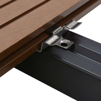 Clip per Decking 100 pz con 200 Viti in Acciaio Inossidabile  cod mxl 54219