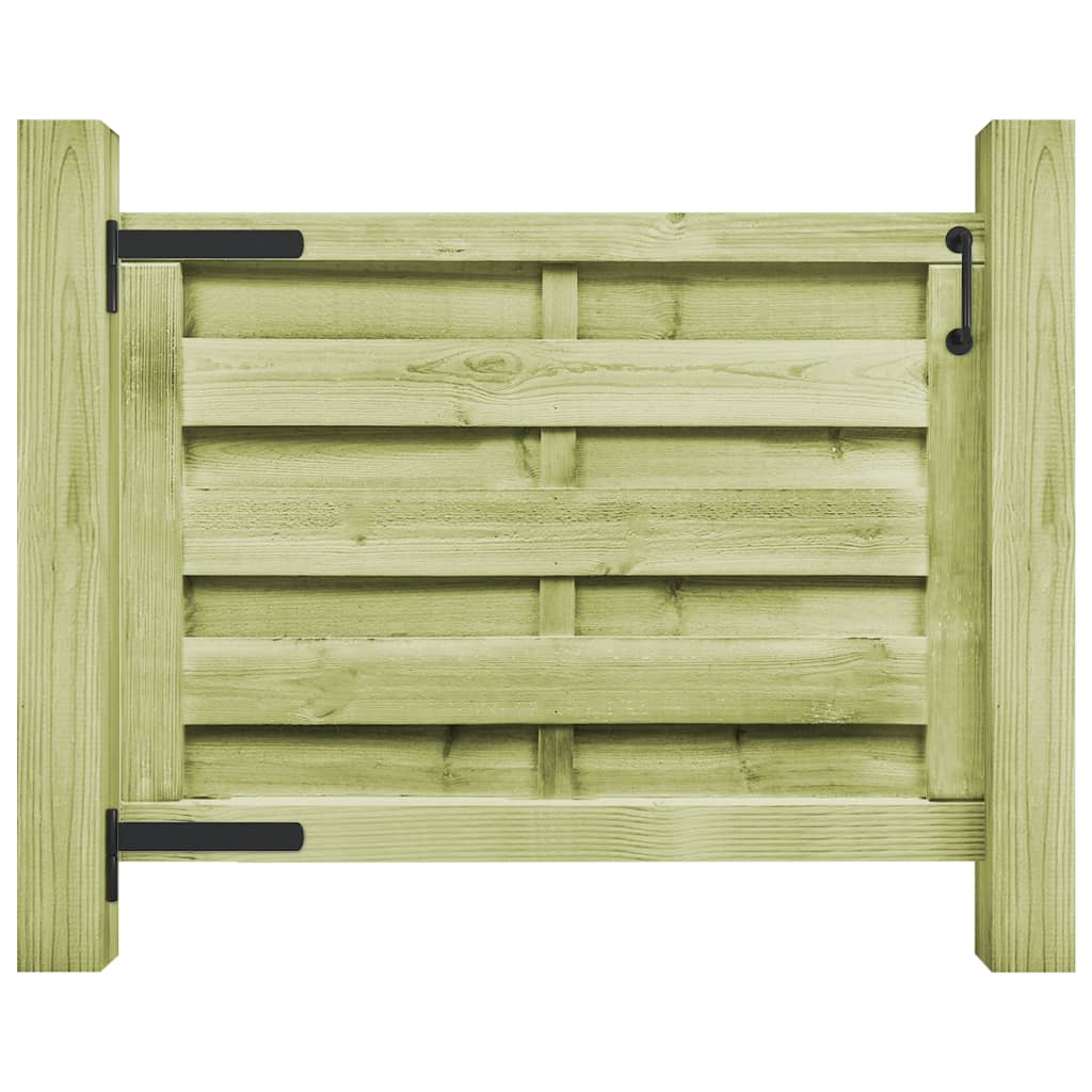 Cancello da Giardino in Legno Impregnato 100x75 cm Verde cod mxl 48479