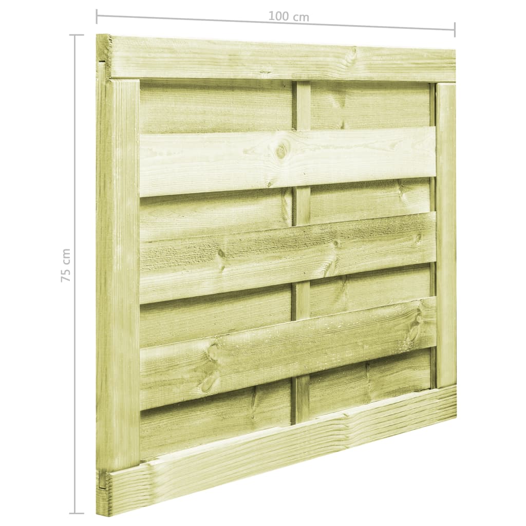 Cancello da Giardino in Legno Impregnato 100x75 cm Verde cod mxl 48479