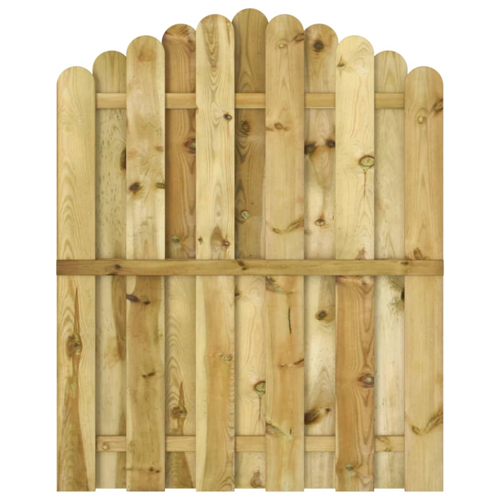 Cancello da Giardino in Legno di Pino Impregnato 100x125 cm cod mxl 54247