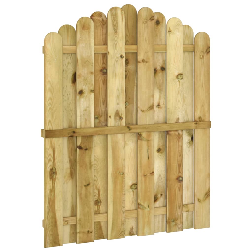 Cancello da Giardino in Legno di Pino Impregnato 100x125 cm cod mxl 54247