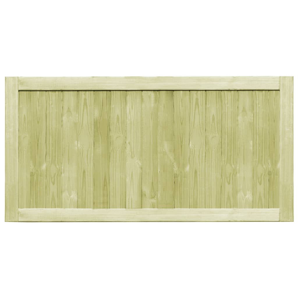 Cancelli da Giardino 2 pz in Legno di Pino Impregnato 300x75 cm 45338