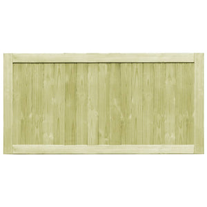 Cancelli da Giardino 2 pz in Legno di Pino Impregnato 300x75 cm 45338