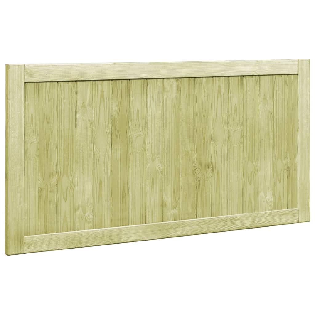 Cancelli da Giardino 2 pz in Legno di Pino Impregnato 300x75 cm 45338