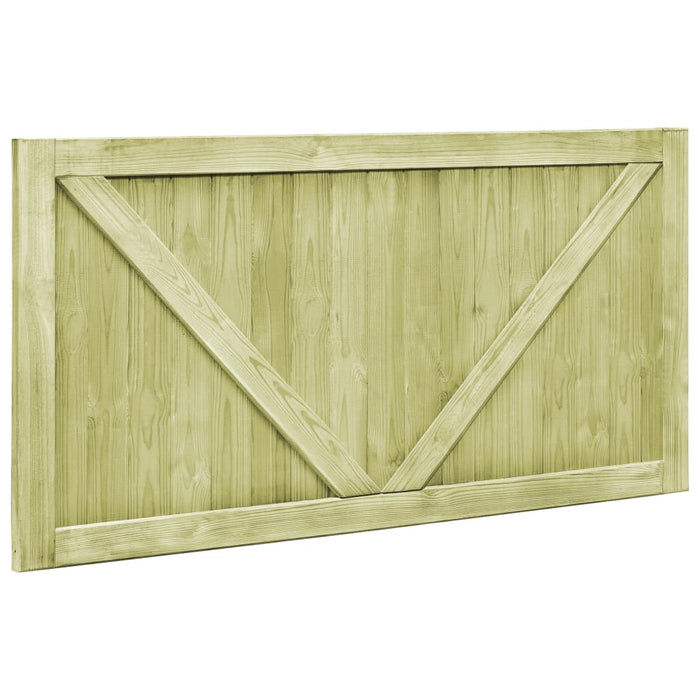 Cancelli da Giardino 2 pz in Legno di Pino Impregnato 300x75 cm 45338