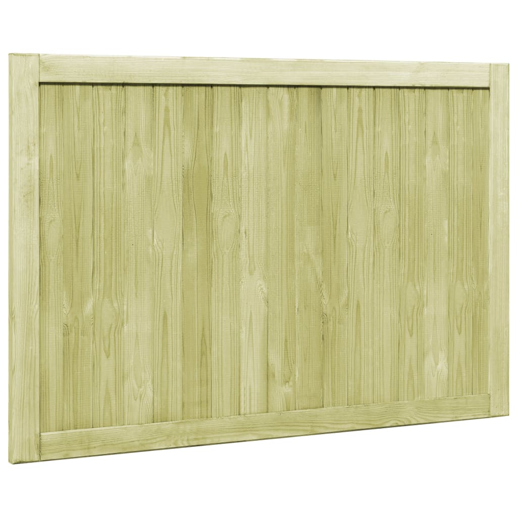 Cancelli da Giardino 2 pz in Legno di Pino Impregnato 300x100cm 45339