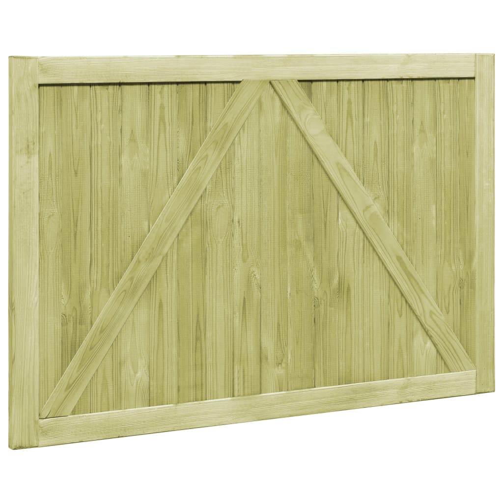 Cancelli da Giardino 2 pz in Legno di Pino Impregnato 300x100cm 45339