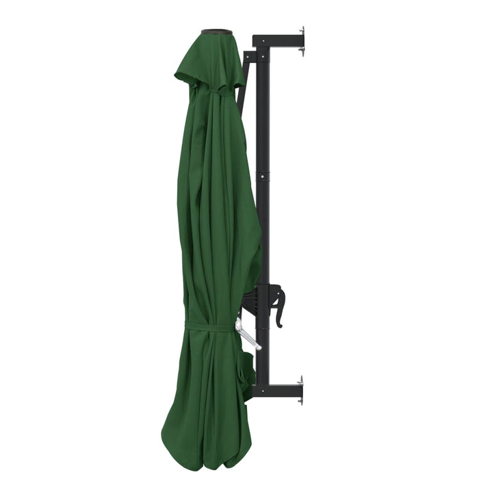 Ombrellone a Muro con Palo in Metallo 300 cm Verde cod mxl 16556