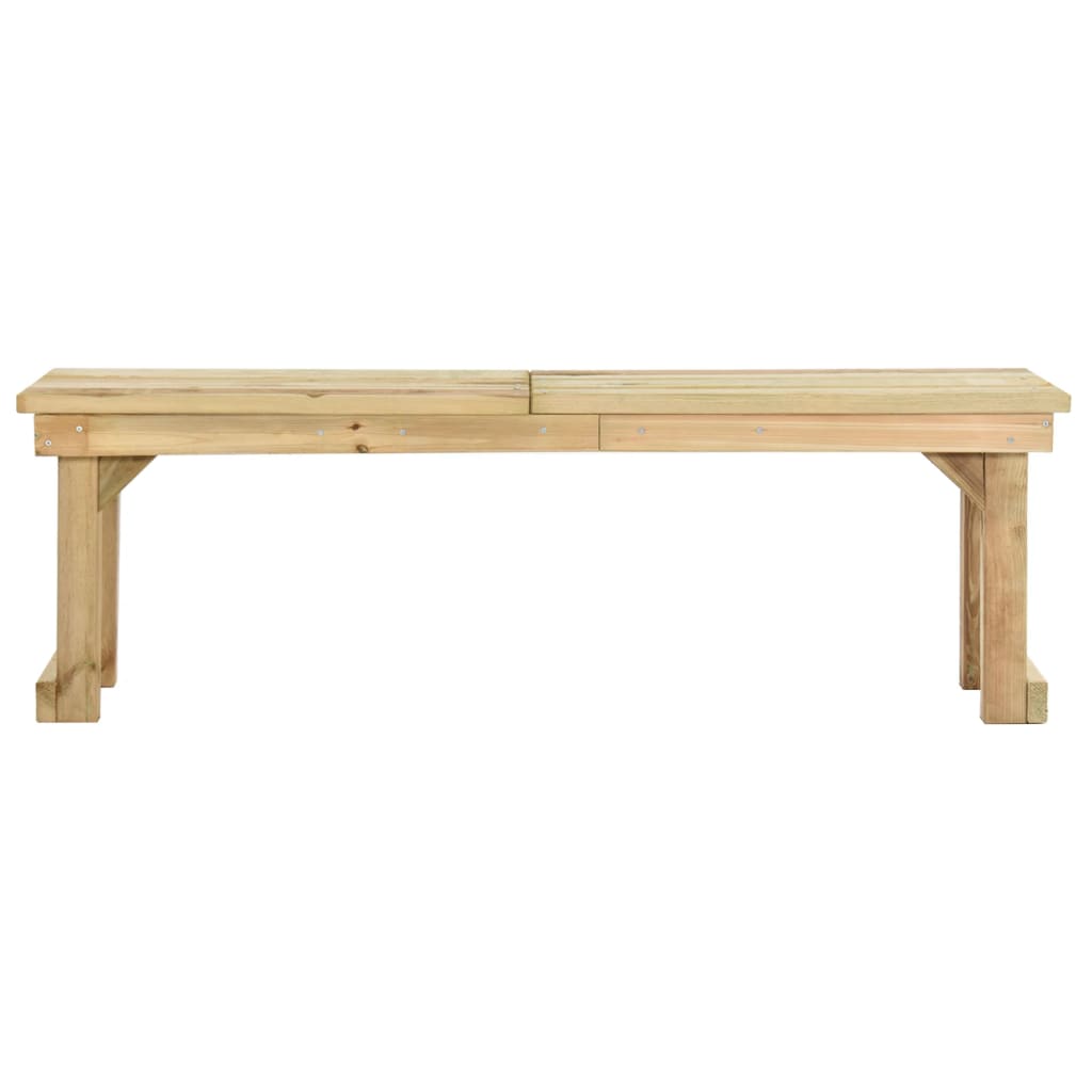 Panchina da Giardino 140 cm in Legno di Pino Impregnato 44899