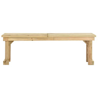 Panchina da Giardino 140 cm in Legno di Pino Impregnato 44899