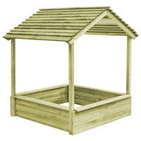 Casetta da Giardino con Sabbiera 128x120x145cm in Legno di Pino cod mxl 72220