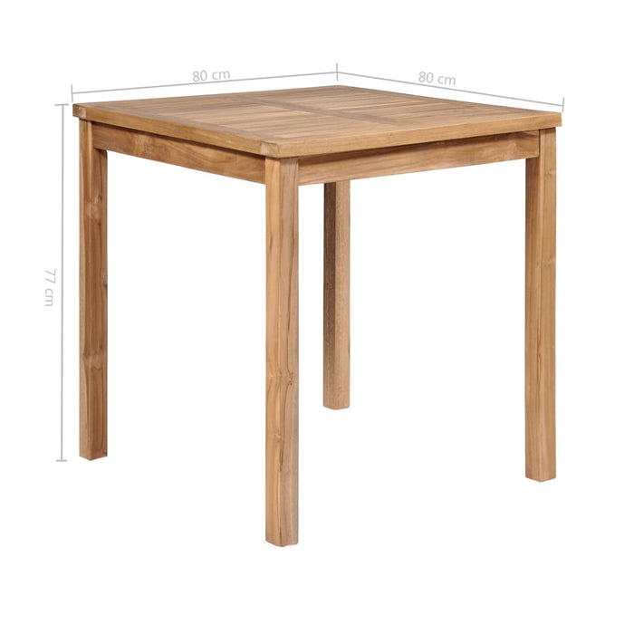 Set da Pranzo per Esterni 5 pz Legno Massello di Teak 44999