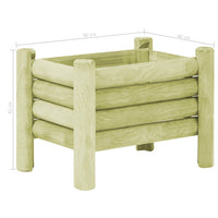 Letto Rialzato da Giardino Legno di Pino Impregnato 60x40x42 cm cod mxl 66848