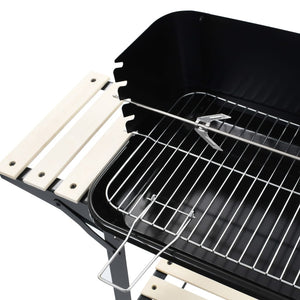 Barbecue Mobile a Carbonella con Ruote 45367