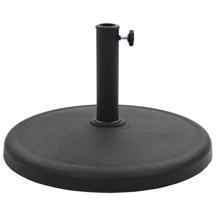 Base per Parasole Rotonda in Poliresina 19 kg Nera