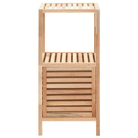 Armadietto da Bagno in Legno Massello di Noce 39,5x35,5x86 cm