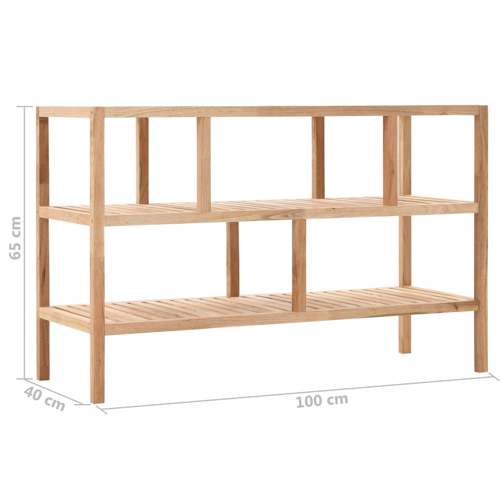 Scaffale da Bagno in Legno di Noce 100x40x65 cm cod mxl 62334