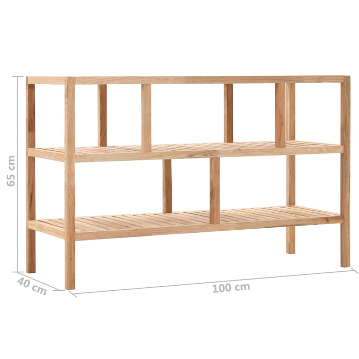 Scaffale da Bagno in Legno di Noce 100x40x65 cm cod mxl 62334