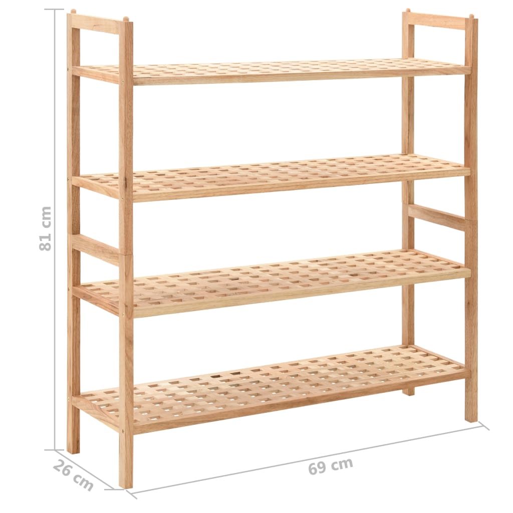 Scarpiera in Legno Massello di Noce 69x26x81 cm cod mxl 51949