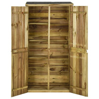 Capanno Attrezzi da Giardino in Legno di Pino 85x48x177cm cod mxl 65902