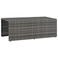 Set Divani da Giardino 6 pz con Cuscini in Polyrattan Grigio 44722