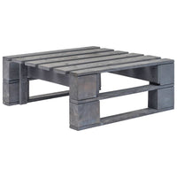 Ottomana da Giardino in Pallet in Legno Grigio 44696