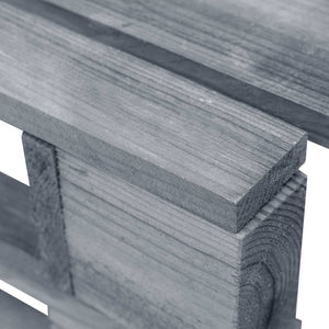 Ottomana da Giardino in Pallet in Legno Grigio 44696