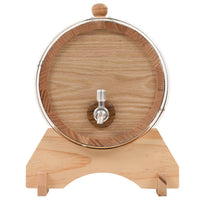 Barilotto di vino con Spina in Legno Massello di Rovere 6 L cod mxl 59911