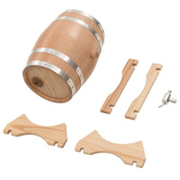 Barilotto di vino con Spina in Legno Massello di Rovere 6 L cod mxl 59911