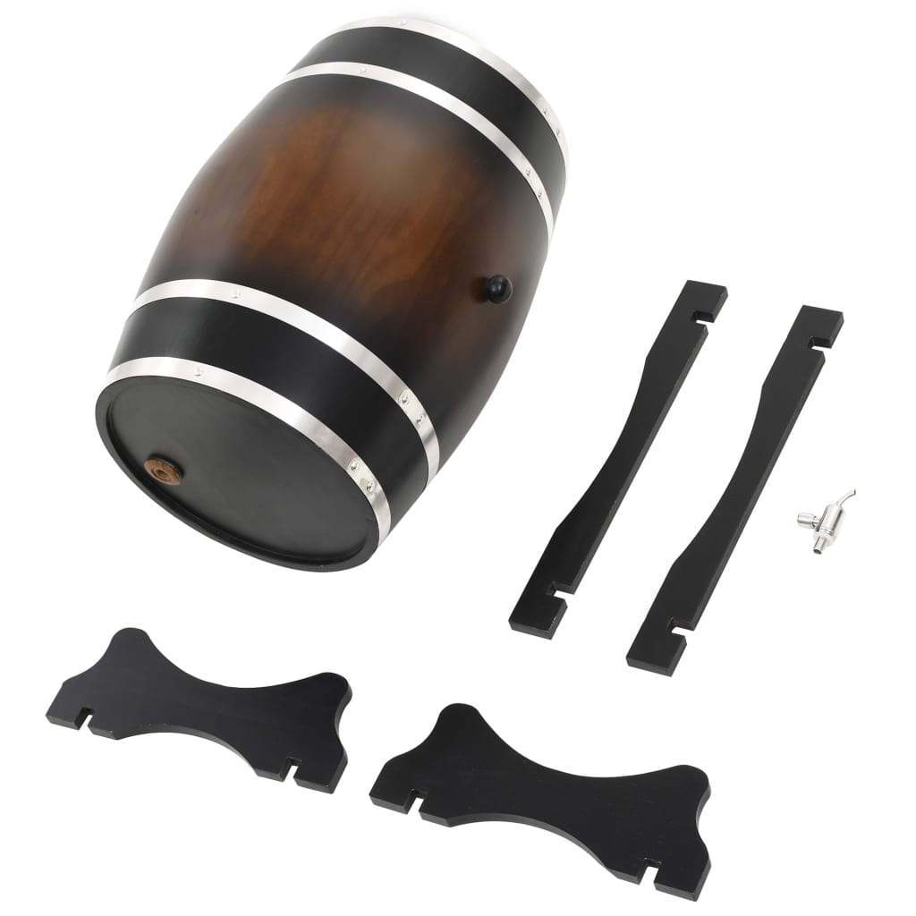 Barilotto di Vino con Spina in Legno Massello di Pino 35 L