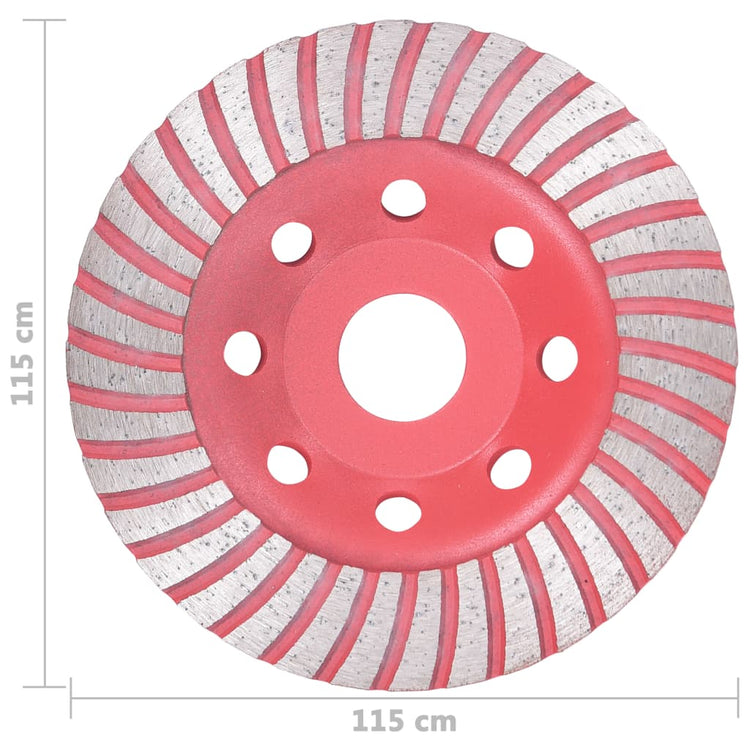 Disco da Taglio a Tazza Diamantato con Turbo 115 mm