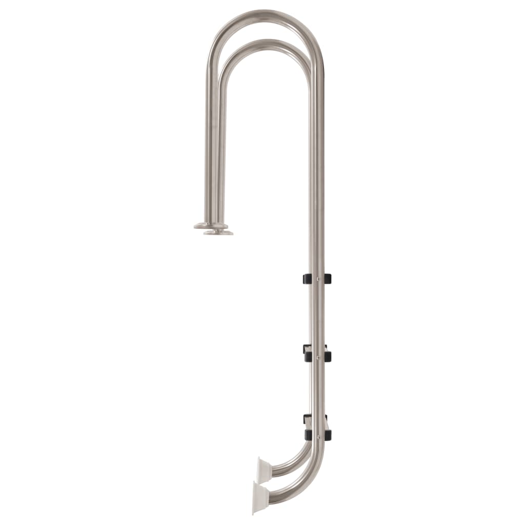 Scaletta per Piscina 3 Gradini in Acciaio Inox 304 120 cm 91759