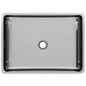 Lavandino 41x30x12 cm in Ceramica Argento cod mxl 54278