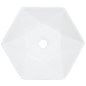 Lavandino 41x36,5x12 cm in Ceramica Bianco cod mxl 40129