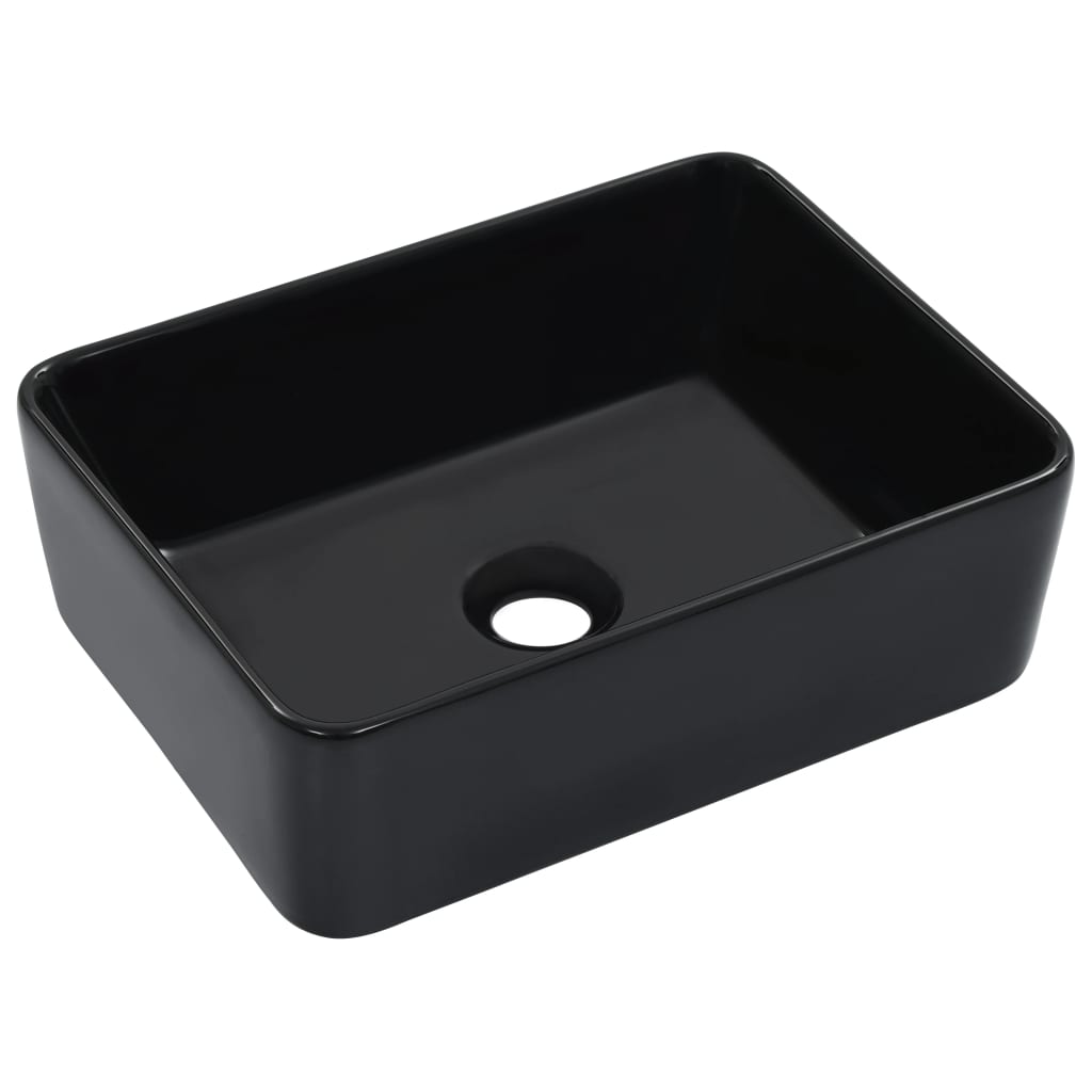 Lavandino 40x30x13 cm in Ceramica Nero 143920