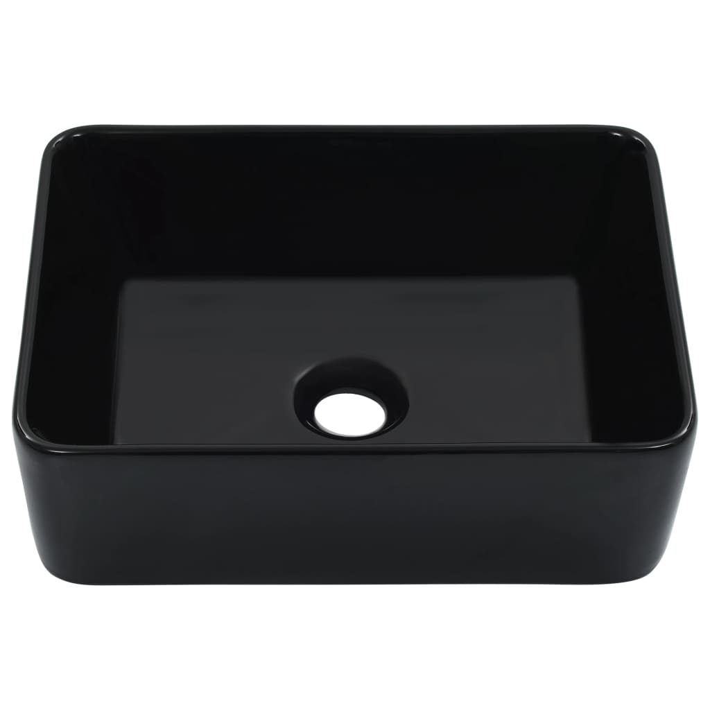 Lavandino 40x30x13 cm in Ceramica Nero 143920