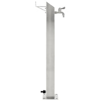 Fontanella a Colonna in Acciaio Inossidabile Quadrata 95 cm cod mxl 51336