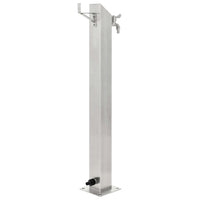 Fontanella a Colonna in Acciaio Inossidabile Quadrata 95 cm cod mxl 51336