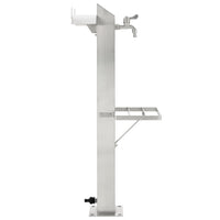 Fontanella a Colonna in Acciaio Inossidabile Quadrata 95 cm cod mxl 53136