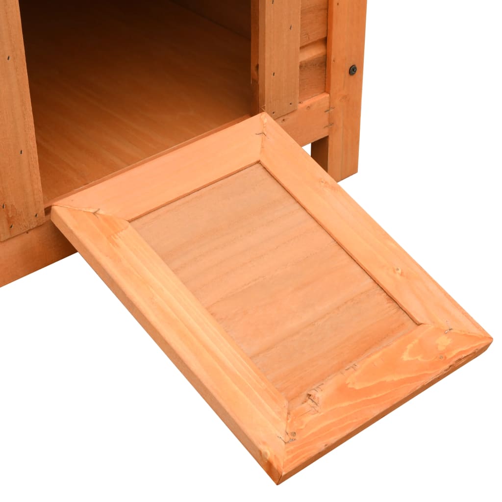 Cuccia per Gatti in Legno di Pino e Abete 50x46x43,5 cm 170640