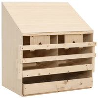 Casetta Cova per Galline 2 Scomparti 63x40x65 cm Legno di Pinocod mxl 114083