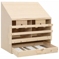 Casetta Cova per Galline 2 Scomparti 63x40x65 cm Legno di Pinocod mxl 114083