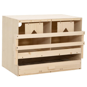 Casetta Cova per Galline 2 Scomparti 63x40x45cm Legno di Pinocod mxl 73414