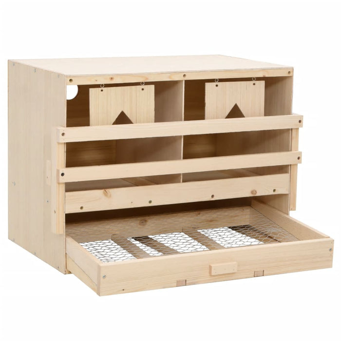 Casetta Cova per Galline 2 Scomparti 63x40x45cm Legno di Pinocod mxl 73414