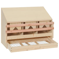 Casetta Cova per Galline 3 Scomparti 72x33x54 cm Legno di Pinocod mxl 103220