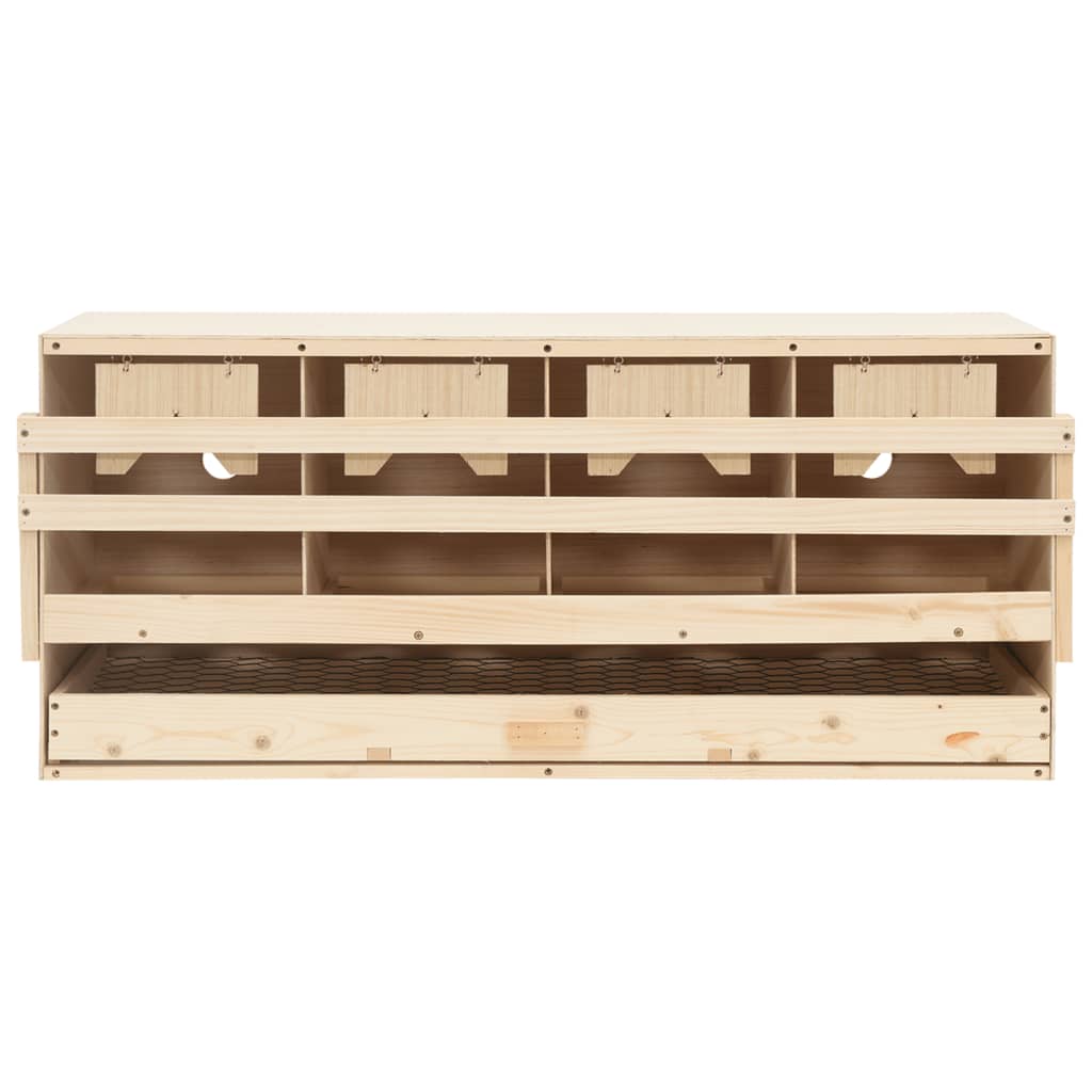 Casetta Cova per Galline 4 Scomparti 106x40x45cm Legno di Pino cod mxl 75532